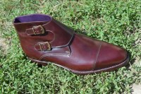 Oxblood Cordovan double monk boots for JS (2)